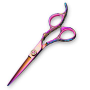 Saki Shears Kohana Pink Hair Cutting Scissors, 5.5 in, Japanese 440C Stainless Steel, Titanium Coating