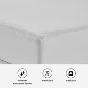 Bedgear Moisture Wicking Waterproof Fitted Mattress Protector, Queen, White, Deep Pockets Up to 18 in, Antimicrobial, Breathable 3D Knit Fabric