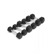 Weider WDBKR10020 100 Lb. Dumbbell Set with 2-Tier Storage Rack Dumbbell 3 Boxes