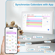 SHOUDUM Digital Calendar 15.6-Inch Wall Planner Smart Touchscreen Interactive Display for Family Schedules