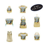 MGA Entertainment Bratz Stylin Sasha Fashion Doll with Customizable Graphic Tee, Brown Eyes, Long Wavy Hair, Accessories, Adult XL Shirt