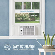 Keystone Window Air Conditioner, 6,000 BTU Cooling for 250 Sq. Ft., Remote Control, Energy Saving Modes, White, KSTAW06DE