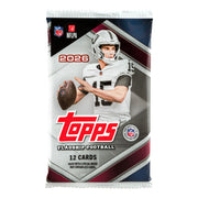Topps 2026 Flagship Football Trading Cards Value Box, 6 Packs, 12 Cards Per Pack, Autograph and Relic Cards