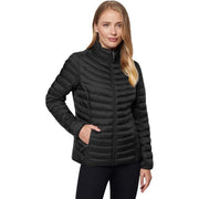 32 Degrees Women's Ultra-Light Down Packable Puffer Jacket, Black, Medium, 90/10 RDS Certified Down, 650 Fill Power, Nylon Shell, Zippered Pockets, 1726666