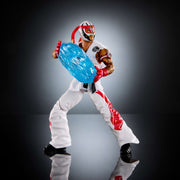WWE Rey Mysterio x Street Fighter 6-Inch Action Figure with 25 Points of Articulation, TrueFX Detailing, Swappable Hands, Multi-Color, JLD72