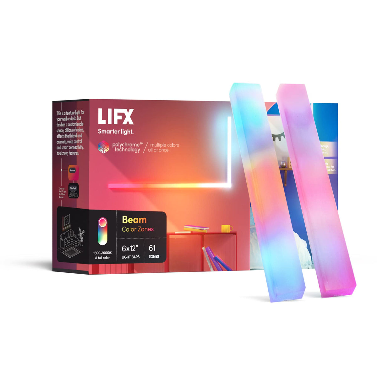 LIFX L3BEAMKITUS Smarter Light WiFi LED Beam Kit Multicolor 612
