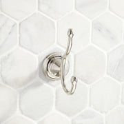 Signature Hardware SHBERH2PN Beasley Double Robe Hook - Polished Nickel