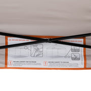 Ozark Trail 10' x 10' Straight Leg Canopy Top, Orange, UV 50+ Protection, Built-In Roof Vent, Mesh Storage Pocket, 100 sq ft Coverage, 31005