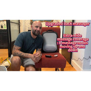 Vauloom Neck and Back Massager with Heat, 8-Node Shiatsu Deep Tissue Massage Cushion, Up and Down Rolling, Adjustable Intensity, Portable Shoulder Massager, Black, FE3310