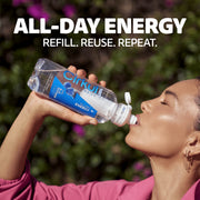 Cirkul GoSip Flavored Water Bottle with Blue Raspberry Flavor Cartridge, 18.3 Fl Oz, Plastic, Caffeine Enhanced