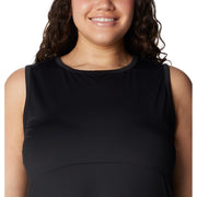 Columbia Freezer Tank Dress Women's Athletic Sleeveless, Black, Small, Omni-Shade UPF 50, Omni-Freeze Cooling, Moisture-Wicking, 203536