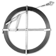 Cobra Products Flat Steel Sewer Rod, Durable Oil-Tempered Spring Steel, Gray, 3/4in x 1/16in x 50ft, Adjustable Grip Handle, 60500