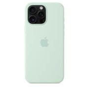 Apple iPhone 16 Pro Max Silicone Case with MagSafe, Aquamarine, Slim Lightweight Design, 55% Recycled Silicone, Camera Control Compatible