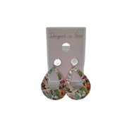 Designed in Paris SAM513B2 Women's Multilcolor Drop Earrings - Steel