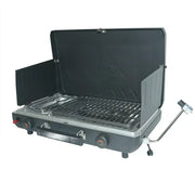 Ozark Trail GCT2220W Propane 2-in-1 Portable 2 Burner Grill Camp Stove