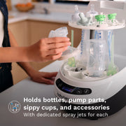 Baby Brezza Bottle Washer Pro, Automatic Baby Bottle Washer Sterilizer and Dryer with 6 Cleaning Modes, Black, 95004563