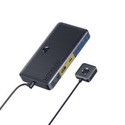 Anker USB 3.0 HDMI KVM Switch with 5 USB 3.0 Ports, 4K 60Hz HDMI, Magnetic Remote Button, 85W Power Delivery, Gray, A83K8
