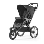 Chicco TRE Jogging Stroller, Lightweight Aluminum Frame, Adjustable FlexCore Suspension, Pneumatic Rear Tires, Multi-Position Reclining Seat with UPF 50+ Canopy, Compatible with Chicco Infant Car Seats, Galaxy Black