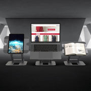 J5Create Multi-Angle Dual HDMI Laptop Docking Station with USB-C Mini Dock, 4K HDMI, Gigabit Ethernet, 100W Power Delivery, Aluminum Riser, Space Gray, JTS427