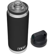 YETI Rambler 26 oz Bottle, Vacuum Insulated, Leakproof, Stainless Steel with Chug Cap, Black