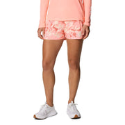 Columbia Women's Tidal III Athletic Shorts, Omni-Shade UPF 50 Sun Protection, Omni-Shield Repellency, 4-Way Comfort Stretch, Tiki Pink Undertow, Plus Size 1X, Mid Rise, 209321