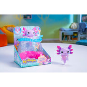 Goliath Let's Glo Axolotl Bubble Reef Squishy Water Toy with Glowing Purple Axolotl and Interactive Bubble Feature Multicolor Ages 4+ 930942