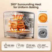 Patbrela Bread Machine 2LB, 16-in-1 Automatic Bread Maker with Color Touch Screen, Sourdough & Gluten-Free, 3 Loaf Sizes, 15H Delay Timer, Dough Jam Yogurt Maker, Black, BM002
