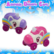 USA Toyz Unicorn Speedway Tracks  252pc Vehicle Playset STEM Snap Track Unicorn Car Toy Set for Kids