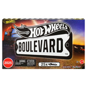 Mattel Hot Wheels Boulevard 25-Car Factory Set, 1:64 Scale Die-Cast Mini Cars, Multi Color, JFM00