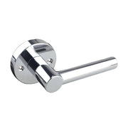 Ewing Dummy Door Handle - Round Rosette - Round Rod Lever Handle - Chrome