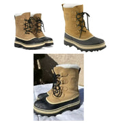 Sorel 1002871281-11 Caribou Pac Boots for Men, 11M, Buff