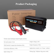 DFITO Power Inverter, 12V DC to 110V AC, 8000W Continuous, 16000W Surge, Modified Sine Wave, LCD Display