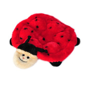 Zippy Paws Squeakie Crawler Plush Dog Toy, Ladybug Design, 6 Squeakers, Large, Pack of 3