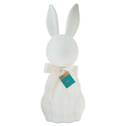 Way To Celebrate Flocked Bunny Tabletop Decoration, Ivory, 27