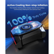 ETENWOLF Cordless Tire Inflator Portable Air Compressor 160 PSI with 15600 mAh Battery, Digital Display, LED Light, Red, S6SE