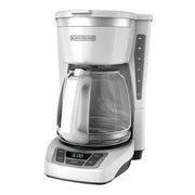 Black & Decker CM1160W 12 Cup Programmable Drip Coffeemaker, White