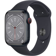 Apple Watch Gen 8 Series 8 Cell 45mm Midnight Aluminum - Midnight Sport Band MNVL3LL/A