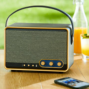Onn. 100136628 Large Wi-Fi Speaker with 360 Degree Directional Sound, AirPlay 2, IPX4 Water-Resistant, L