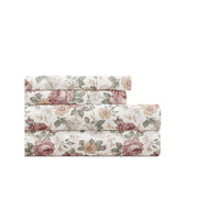 Ienjoy Home Blooming Floral 1200Tc Wrinkle Resistant Sheet Set - ROSE ONE SIZE