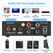 Fosi Audio BL20C 320 Watts Bluetooth 5.0 Stereo Audio Receiver Amplifier