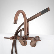 HL-621T-L-ORB-U Contemporary Gooseneck Tub Faucet w/Hand Spray & Lever Handles Oil Rubbed Bronze