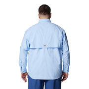 Columbia Men's PFG Bahama II Long Sleeve Shirt, UPF 30 Sun Protection, Quick-Dry Nylon, Relaxed Fit, Sail, Large, 101162