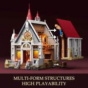 Lumibricks Medieval Castle Banquet Hall Building Bricks Set with LED Lighting, 3232 Pieces, Multicolor, for Adults and Teens