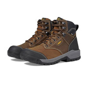 KEEN Utility Evanston 6 Soft Toe Waterproof Leather Work Boots, Bison Black, Men's Size 13 D, 1029681