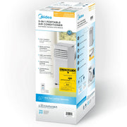 Midea MAP05R1AWWT-T 5,000 BTU (8,000 ASHRAE) 115V Portable Air Conditioner with Comfort Sense Remote, Cools up to 150 Sq. ft.