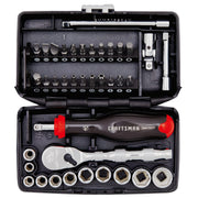 CRAFTSMAN V-Series 1/4 Inch Drive Shallow SAE Socket Set, 38 Piece, Polished Alloy Steel, CMMT45750V