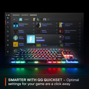 SteelSeries Apex Pro TKL Gen 3 Wireless Mechanical Gaming Keyboard with OmniPoint 3.0 Adjustable HyperMagnetic Switches, Rapid Tap, OLED Smart Display, Black