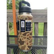 YETI Rambler 36 oz Insulated Water Bottle, Wetlands Camo, Stainless Steel, Vacuum Insulated, Chug Cap