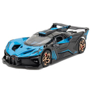 Anmyjuly Alloy Die-Cast Bolide Sports Car Display Frame, 1:32 Scale, Blue, Wall-Mountable and Freestanding