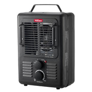 Hyper Tough 1500W Milkhouse Utility Heater, Adjustable Thermostat, 2 Heat Settings, Portable, Black